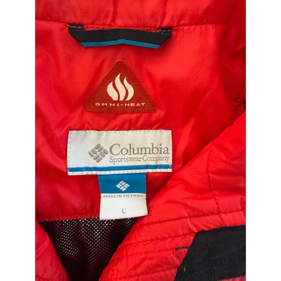 Columbia Omni-Heat Vest Women’s Red / Orange  Insulated Lightweight Size M - Picture 5 of 7
